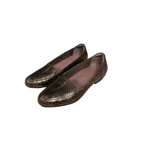 Clarks Artisan Loafers Bronze Snake skin 7 w